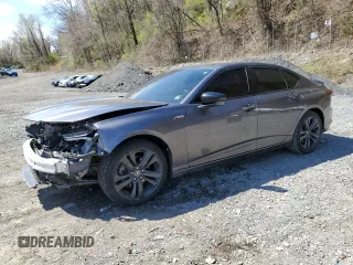 2021 Acura TLX w/A-Spec Package z VIN 19UUB5F52MA015693, wystawiony jako Copart lot #53699995 z przebiegiem 97 344 mil mil oraz Szkoda całkowita • Salvage title. Historia ofert i sprzedaży dostępna na DreamBid. Obrazek 1.