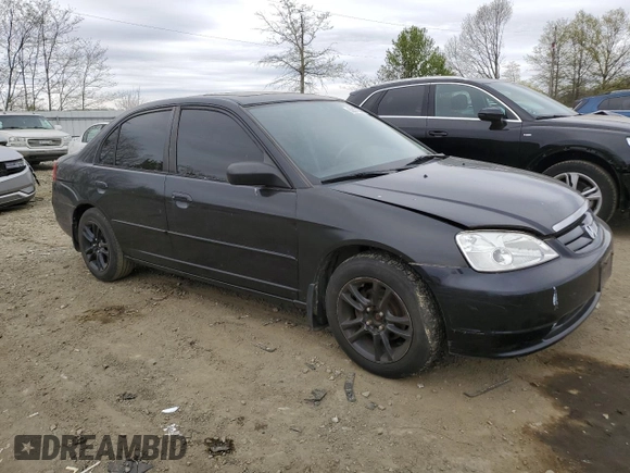 2001 Honda Civic EX with VIN 2HGES26701H538731, listed as a Copart auction lot 53676645 with 122,773 mi miles and Clean Title. Bid and sale history available at carsss.com. Image 4.