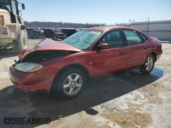 2002 Ford Taurus SES Standard with VIN 1FAFP55S92A191112, listed as a Copart auction lot 48329055 with 238,135 mi miles and Salvage Title. Bid and sale history available at carsss.com. Image 1.