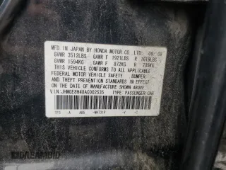 2010 Honda Fit Sport with VIN JHMGE8H48AC002535, listed as a Copart auction lot 60959135 with 136,990 mi miles and Salvage title. Bid and sale history available at DreamBid. Image 12.