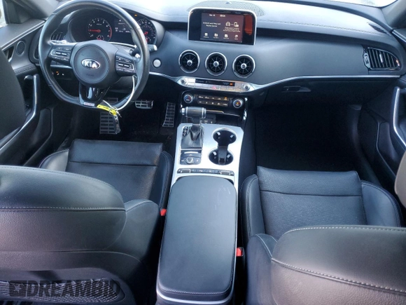 2021 Kia Stinger GT with VIN KNAE35LC0M6097765, listed as a Copart auction lot 49168025 with 68,394 mi miles and Salvage Title. Bid and sale history available at carsss.com. Image 8.