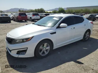 2014 Kia Optima LX z VIN 5XXGM4A7XEG277069, wystawiony jako Copart lot #58413925 z przebiegiem 65 601 mil mil oraz Szkoda całkowita • Salvage title. Historia ofert i sprzedaży dostępna na DreamBid. Obrazek 1.
