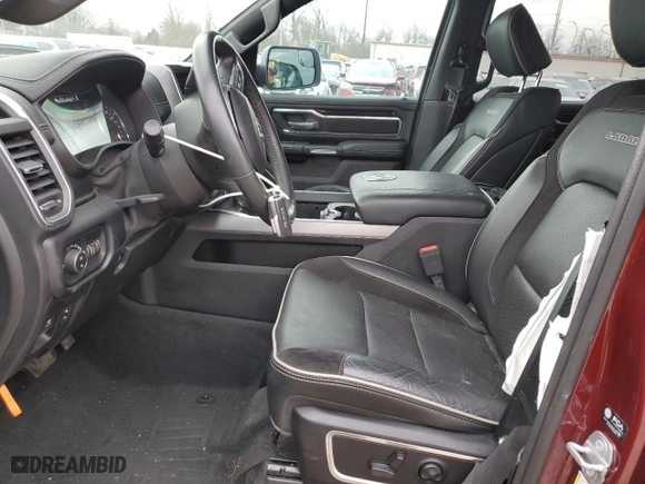 2021 Ram 1500 Laramie with VIN 1C6SRFJT9MN683066, listed as a Copart auction lot 46427025 with 22,060 mi miles and Salvage Title. Bid and sale history available at carsss.com. Image 7.