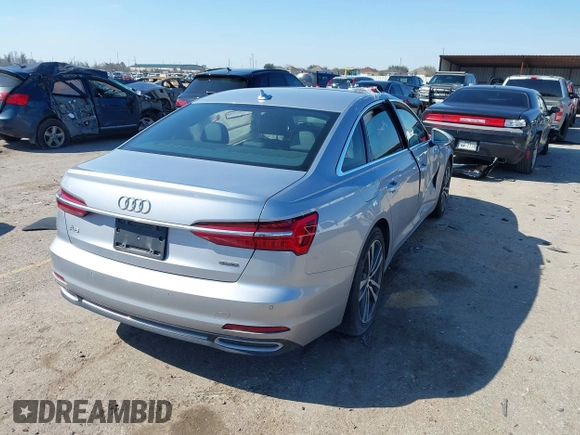 2023 Audi A6 Premium with VIN WAUD3BF26PN023919, listed as a IAAI auction lot 41615718 with 34,938 mi miles and . Bid and sale history available at DreamBid. Image 4.