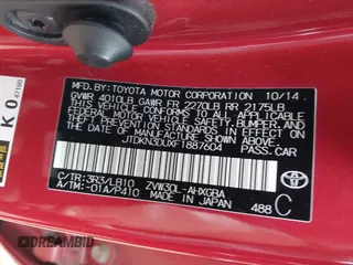 2015 Toyota Prius Four z VIN JTDKN3DUXF1887604, wystawiony jako IAAI lot #42341221 z przebiegiem 123 196 mil mil oraz . Historia ofert i sprzedaży dostępna na DreamBid. Obrazek 9.
