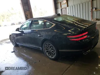 2023 Genesis G80 2.5T z VIN KMTGB4SC6PU178846, wystawiony jako Copart lot #54862135 z przebiegiem 9 673 mil mil oraz Szkoda całkowita • Salvage title. Historia ofert i sprzedaży dostępna na DreamBid. Obrazek 2.