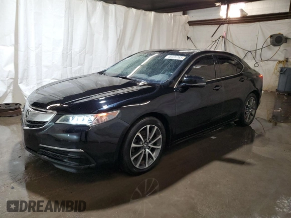 2017 Acura TLX V6 w/Technology Pkg with VIN 19UUB3F59HA000800, listed as a Copart auction lot 46326765 with 155,222 mi miles and Salvage Title. Bid and sale history available at carsss.com. Image 1.