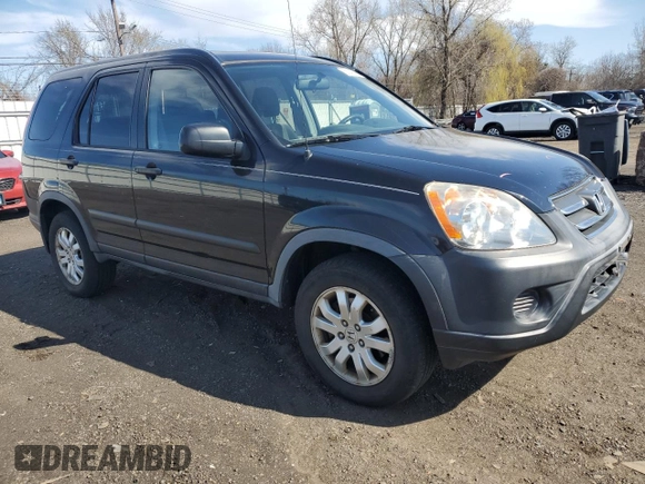 2006 Honda CR-V EX with VIN JHLRD78816C034828, listed as a Copart auction lot 53043985 with 195,897 mi miles and Salvage Title. Bid and sale history available at carsss.com. Image 4.