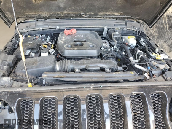 2021 Jeep Wrangler Unlimited Sport S with VIN 1C4HJXDN3MW645369, listed as a Copart auction lot 48529445 with Not Provided miles and Salvage Title. Bid and sale history available at carsss.com. Image 12.