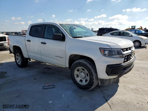 2022 Chevrolet Colorado 2WD Work Truck with VIN 1GCGSBEA4N1275703, listed as a Copart auction lot 80348164 with 91,290 mi miles and Salvage Title. Bid and sale history available at carsss.com. Image 4.
