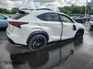 2020 Lexus NX 300 with VIN JTJDARBZ5L5000367, listed as a Copart auction lot 61573165 with 55,401 mi miles and Non repairable. Bid and sale history available at DreamBid. Image 3.