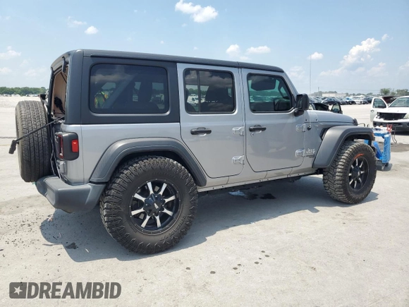 2021 Jeep Wrangler Unlimited Sport with VIN 1C4HJXDG7MW521106, listed as a Copart auction lot 62230955 with 52,358 mi miles and Salvage title. Bid and sale history available at DreamBid. Image 3.