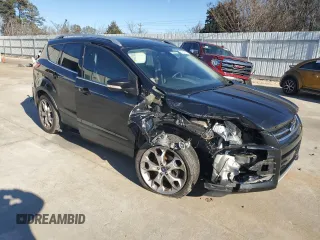 2014 Ford Escape Titanium with VIN 1FMCU0JX4EUA42499, listed as a Copart auction lot 87951075 with 108,358 mi miles and Salvage Title. Bid and sale history available at carsss.com. Image 4.