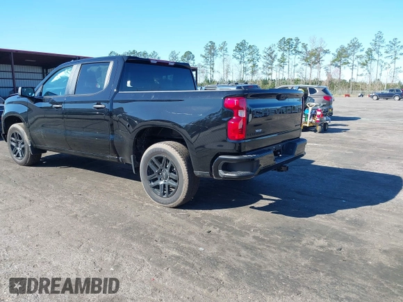 2024 Chevrolet Silverado 1500 Custom with VIN 1GCPABEK6RZ350551, listed as a IAAI auction lot 41732434 with 8,349 mi miles and . Bid and sale history available at DreamBid. Image 3.