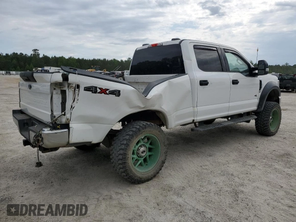 2020 Ford F-250 XL with VIN 1FT7W2B68LEC45808, listed as a Copart auction lot 55674505 with 136,473 mi miles and Salvage title. Bid and sale history available at DreamBid. Image 3.
