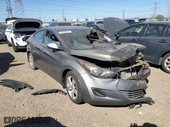 2013 Hyundai Elantra Limited z VIN 5NPDH4AE1DH412335, wystawiony jako Copart lot #74280574 z przebiegiem Nie podano mil oraz Szkoda całkowita • Salvage title. Historia ofert i sprzedaży dostępna na DreamBid. Obrazek 4.