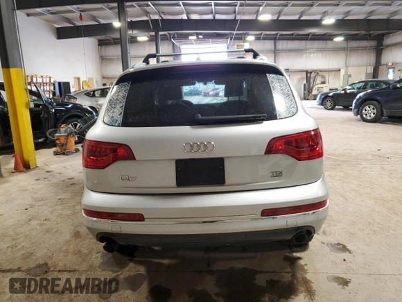 2012 Audi Q7 Prestige with VIN WA1VMAFE4CD000206, listed as a Copart auction lot 50737525 with Not provided miles and Salvage title. Bid and sale history available at DreamBid. Image 6.