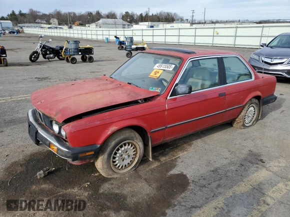 1987 BMW 3 Series 325 with VIN WBAAB540XH9699552, listed as a Copart auction lot 49915505 with 138,676 mi miles and Clean Title. Bid and sale history available at carsss.com. Image 1.