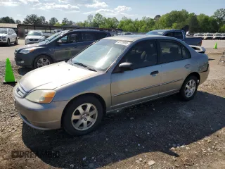 2003 Honda Civic EX with VIN 2HGES26703H547092, listed as a Copart auction lot 52139955 with 205,019 mi miles and Salvage Title. Bid and sale history available at carsss.com. Image 1.