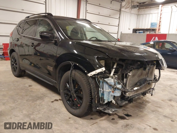 2017 Nissan Rogue SL with VIN 5N1AT2MV0HC757919, listed as a IAAI auction lot 42010409 with 122,089 mi miles. Bid and sale history available at carsss.com. Image 1.