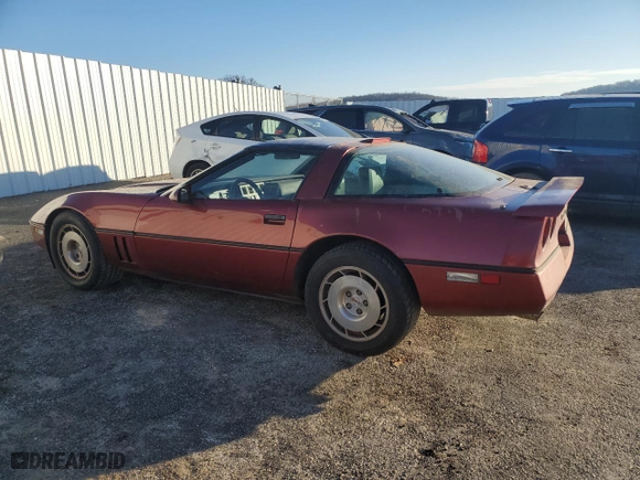 1986 Chevrolet Corvette with VIN 1G1YY0785G5110538, listed as a Copart auction lot 83606964 with 100,503 mi miles and Clean Title. Bid and sale history available at carsss.com. Image 2.
