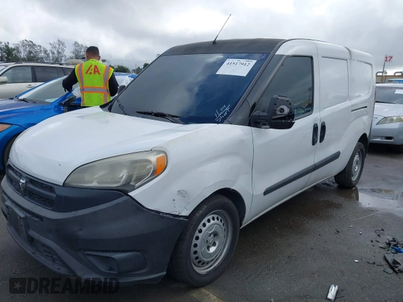 2016 Ram ProMaster City Cargo Tradesman with VIN ZFBERFAT8G6B33173, listed as a IAAI auction lot 41517912 with Not Provided miles. Bid and sale history available at carsss.com. Image 16.