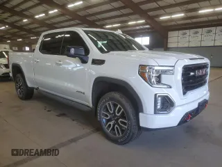 2021 GMC Sierra 1500 AT4 with VIN 3GTP9EEL1MG452089, listed as a Copart auction lot 50997965 with 48,557 mi miles and Salvage title. Bid and sale history available at DreamBid. Image 4.