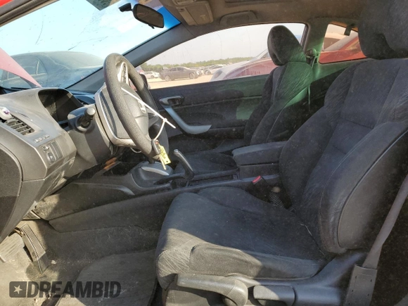2008 Honda Civic Cpe EX with VIN 2HGFG12818H581015, listed as a Copart auction lot 53350105 with 165,153 mi miles and Salvage Title. Bid and sale history available at carsss.com. Image 7.