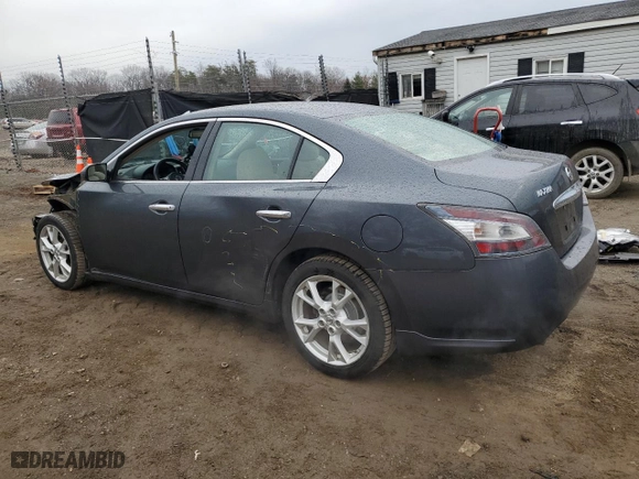 2013 Nissan Maxima 3.5 S with VIN 1N4AA5AP4DC815872, listed as a Copart auction lot 46594755 with 202,045 mi miles and Salvage Title. Bid and sale history available at carsss.com. Image 2.
