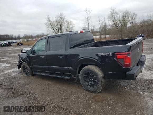 2024 Ford F-150 STX with VIN 1FTEW2LP1RFB39332, listed as a Copart auction lot 51200975 with 7,684 mi miles and Salvage Title. Bid and sale history available at carsss.com. Image 2.