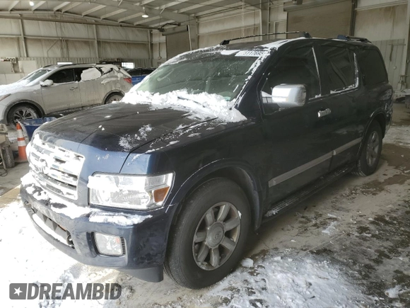 2007 Infiniti QX56 with VIN 5N3AA08C47N802650, listed as a Copart auction lot 45117695 with 218,047 mi miles and Salvage Title. Bid and sale history available at carsss.com. Image 1.