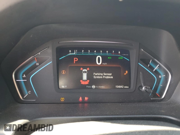 2019 Honda Odyssey Touring with VIN 5FNRL6H86KB089055, listed as a Copart auction lot 56980975 with 154,842 mi miles and Salvage title. Bid and sale history available at DreamBid. Image 9.