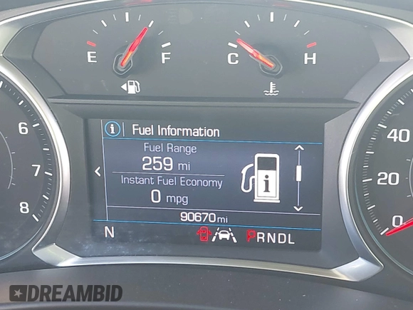 2020 Chevrolet Equinox LT with VIN 2GNAXJEV7L6259159, listed as a IAAI auction lot 42439744 with 90,670 mi miles and . Bid and sale history available at DreamBid. Image 15.