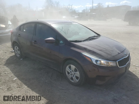 2017 Kia Forte LX with VIN 3KPFK4A70HE160177, listed as a Copart auction lot 48295945 with 133,496 mi miles and Salvage Title. Bid and sale history available at carsss.com. Image 4.