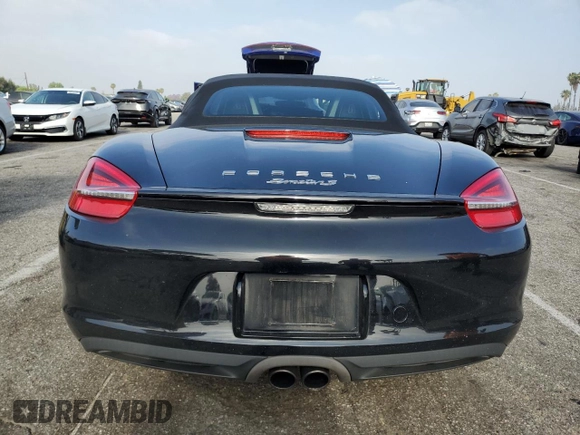 2014 Porsche Boxster S with VIN WP0CB2A86ES141352, listed as a Copart auction lot 58347315 with Not provided miles and Salvage title. Bid and sale history available at DreamBid. Image 6.