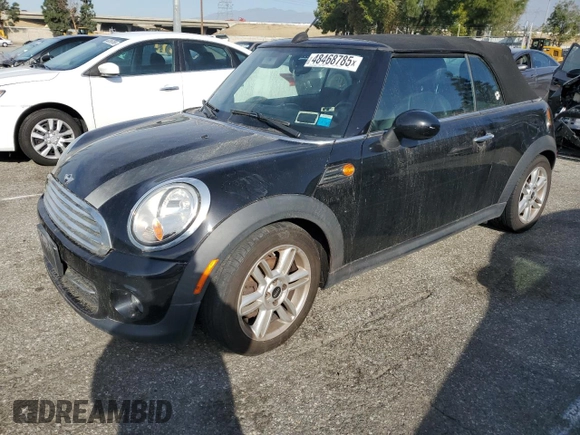 2012 MINI Convertible with VIN WMWZN3C59CT135270, listed as a Copart auction lot 48468785 with 81,726 mi miles and Clean Title. Bid and sale history available at DreamBid. Image 1.