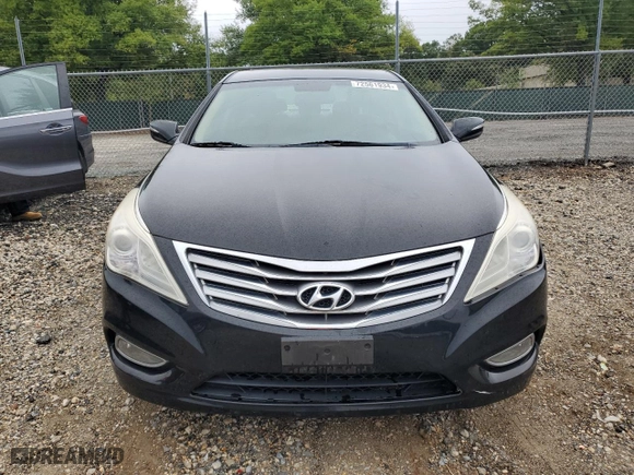 2013 Hyundai Azera with VIN KMHFG4JG5DA218746, listed as a Copart auction lot 72561934 with 75,663 mi miles and Salvage Title. Bid and sale history available at carsss.com. Image 5.