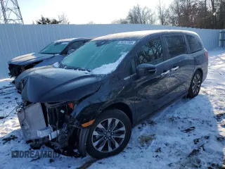 2024 Honda Odyssey EX-L с VIN 5FNRL6H66RB074824, выставлен на аукционе Copart как лот 89357205 с пробегом 4 807 миль миль и Списание • Salvage title. История ставок и продаж доступна на DreamBid. Изображение 1.