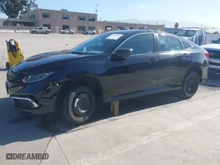 2019 Honda Civic Sedan LX with VIN 2HGFC2F61KH561199, listed as a IAAI auction lot 41754093 with 43,779 mi miles. Bid and sale history available at carsss.com. Image 2.