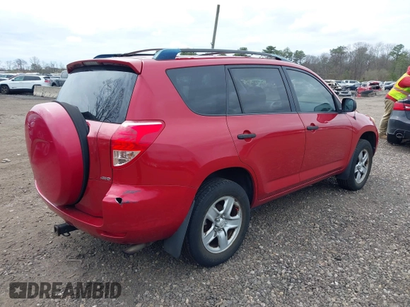 2007 Toyota RAV4 with VIN JTMBD33V976053681, listed as a IAAI auction lot 42012888 with 187,332 mi miles. Bid and sale history available at carsss.com. Image 4.