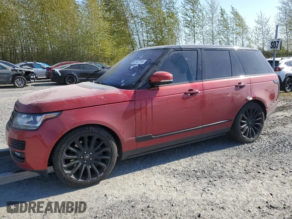 2016 Land Rover Range Rover Autobiography z VIN SALGV2EF5GA254342, wystawiony jako Copart lot #53137715 z przebiegiem 122 075 mil mil oraz Czysty tytuł • Clean title. Historia ofert i sprzedaży dostępna na DreamBid. Obrazek 1.