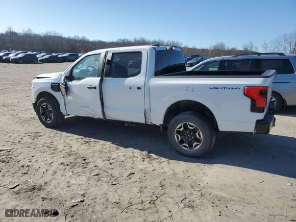 2022 Ford F-150 Lightning Pro with VIN 1FT6W1EV6NWG12680, listed as a Copart auction lot 48215195 with 8,503 mi miles and Salvage Title. Bid and sale history available at carsss.com. Image 2.