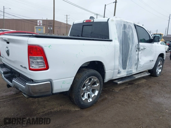2019 Ram 1500 Big Horn z VIN 1C6SRFFT9KN644984, wystawiony jako IAAI lot #41849314 z przebiegiem 144 812 mil mil oraz . Historia ofert i sprzedaży dostępna na DreamBid. Obrazek 4.