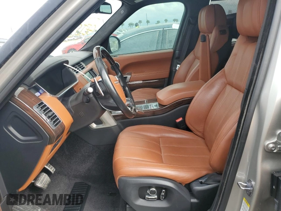 2016 Land Rover Range Rover with VIN SALGV3EF6GA272015, listed as a Copart auction lot 74750434 with 57,778 mi miles and Salvage title. Bid and sale history available at DreamBid. Image 7.