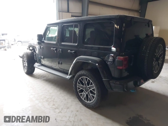 2024 Jeep Wrangler High Altitude z VIN 1C4RJXU68RW176137, wystawiony jako IAAI lot #41326725 z przebiegiem Nie podano mil oraz . Historia ofert i sprzedaży dostępna na DreamBid. Obrazek 3.