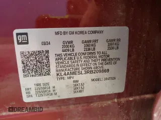 2024 Buick Encore GX Sport Touring z VIN KL4AMESL3RB209869, wystawiony jako Copart lot #64475815 z przebiegiem 28 017 mil mil oraz Szkoda całkowita • Salvage title. Historia ofert i sprzedaży dostępna na DreamBid. Obrazek 14.
