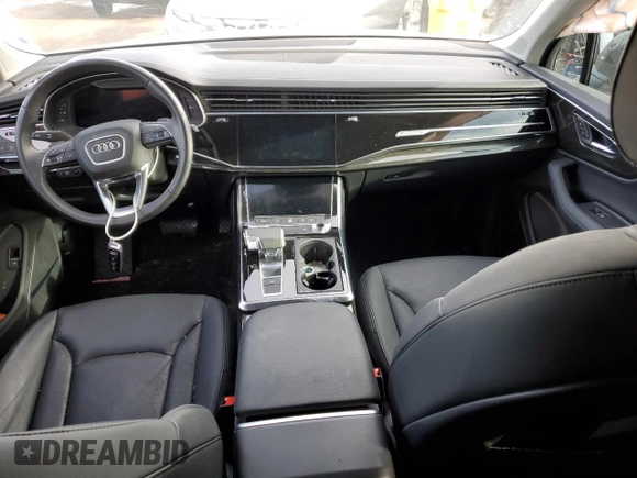 2023 Audi Q7 Premium Plus with VIN WA1LXBF71PD027682, listed as a Copart auction lot 86593014 with 0 mi miles and Salvage Title. Bid and sale history available at carsss.com. Image 8.