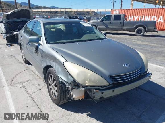 2004 Lexus ES 350 with VIN JTHBA30G245002974, listed as a IAAI auction lot 41752610 with 148,465 mi miles and . Bid and sale history available at DreamBid. Image 1.