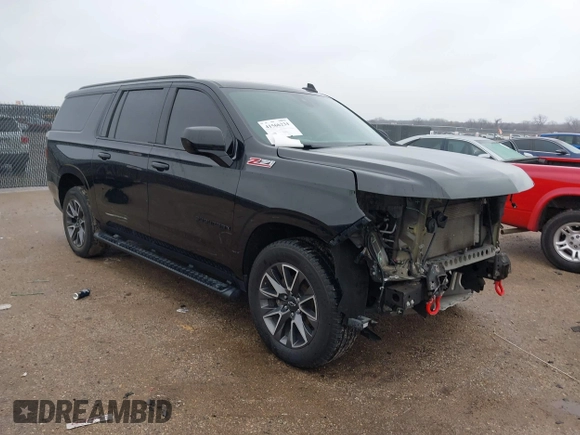 2022 Chevrolet Suburban Z71 with VIN 1GNSKDKD3NR251387, listed as a IAAI auction lot 41566234 with 154,014 mi miles. Bid and sale history available at carsss.com. Image 1.