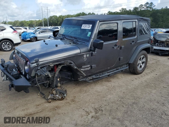 2017 Jeep Wrangler Unlimited Sport with VIN 1C4BJWDG8HL680627, listed as a Copart auction lot 61241735 with 100,890 mi miles and Salvage title. Bid and sale history available at DreamBid. Image 1.